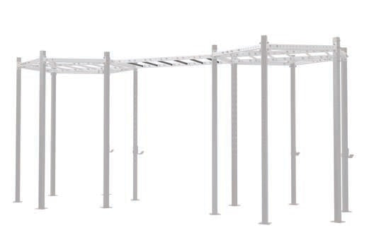 TOORX Klimmzugstange 74 cm für Master Hexagon