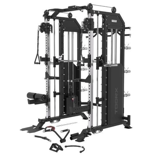 TOORX All-in-One-Station mit Functional Trainer, Multipresse und Rack ASX-6000
