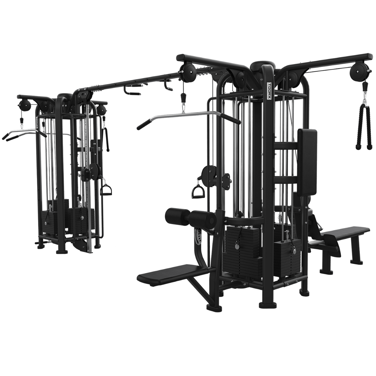 TOORX Seilzugstation Jungle mit 8 Stationen und Latzug CSX-9500