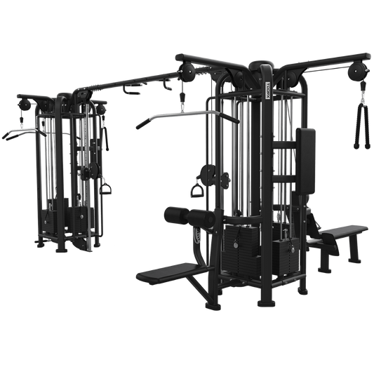 TOORX Seilzugstation Jungle mit 8 Stationen und Latzug CSX-9500