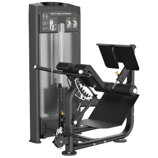 TOORX Rückenstrecker 45° (Dual Hyperextension) mit 80 kg Steckgewicht PLX-9050