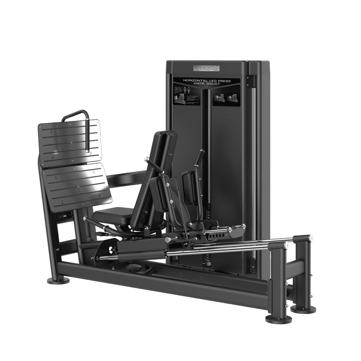 TOORX Beinpresse horizontal / Hack Squat mit 150 kg Steckgewicht PLX-9130