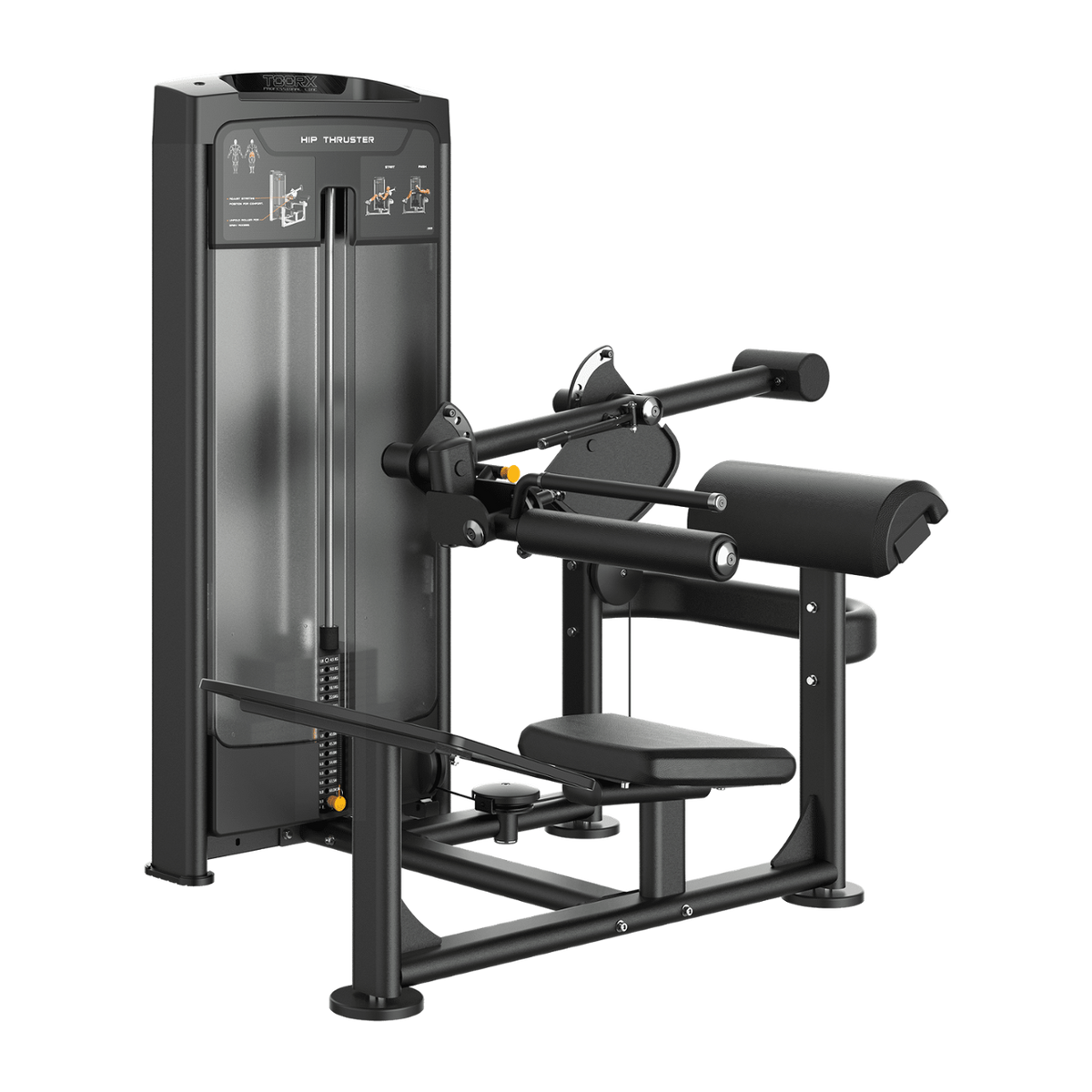 TOORX Hip Thrust mit 100 kg Steckgewicht PLX-9000