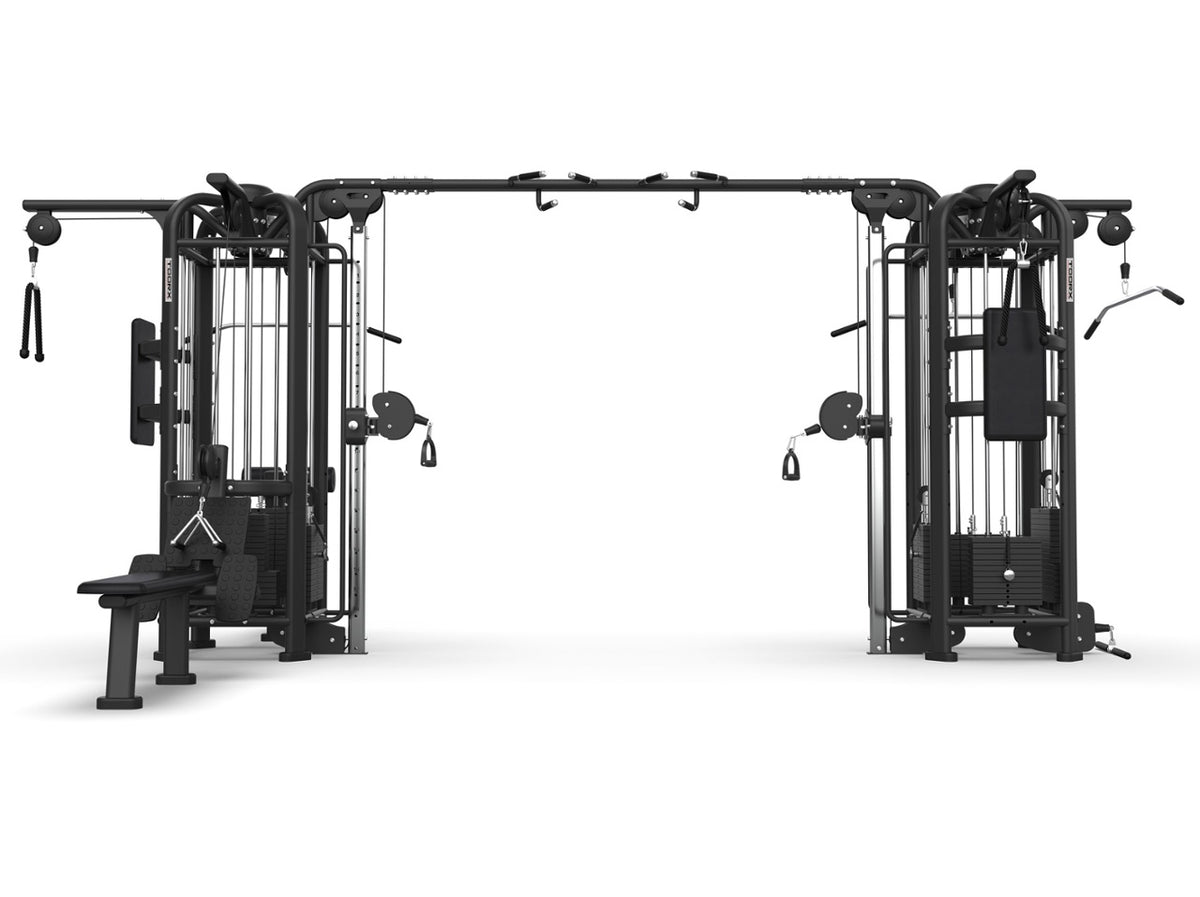 TOORX Seilzugstation Jungle mit 8 Stationen und Latzug CSX-9500