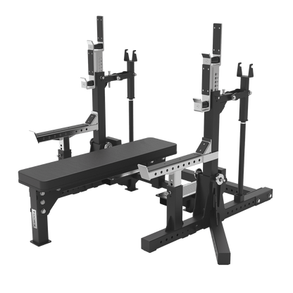 TOORX Olympia-Hantelbank mit Squat Stand WBX-4400