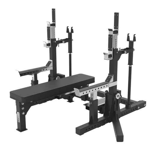 TOORX Olympia-Hantelbank mit Squat Stand WBX-4400
