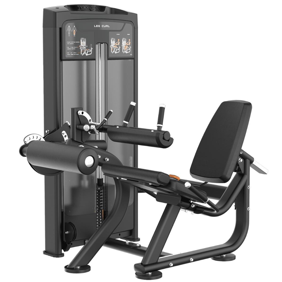 TOORX Beinbeuger sitzend mit 90 kg Steckgewicht PLX-8850