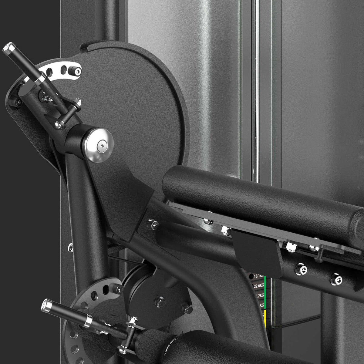 TOORX Beinstrecker mit 90 kg Steckgewicht PLX-8800 – Ansicht 2