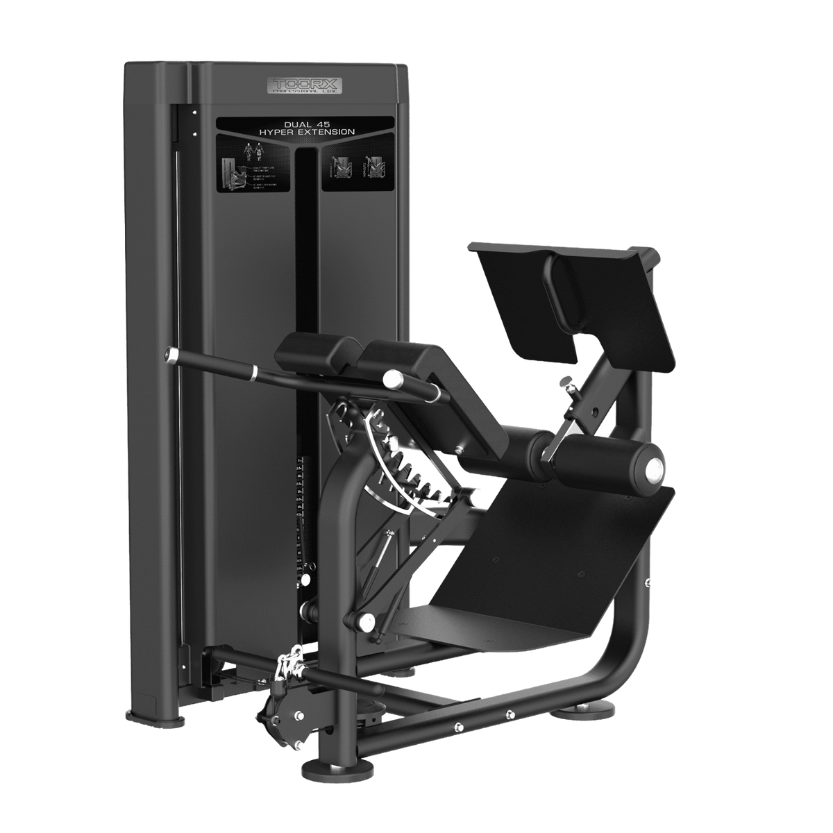TOORX Rückenstrecker 45° (Dual Hyperextension) PLX-8530