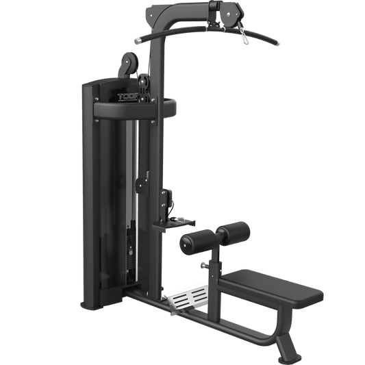 TOORX Latzug / Rudermaschine mit 100 kg Steckgewicht PLX-7500