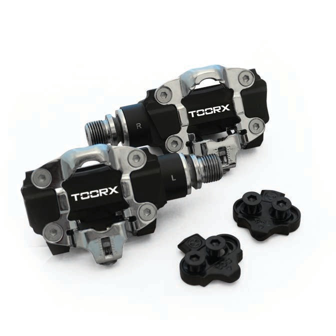 TOORX Powermeter-Pedale SPD mit Trainingscomputer für Indoor Cycles PMP-SPD-COMP