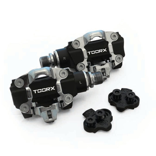 TOORX Powermeter-Pedale SPD mit Trainingscomputer für Indoor Cycles PMP-SPD-COMP