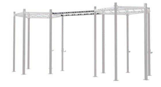 TOORX Rig-Querträger 187 cm für Master Hexagon