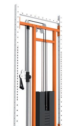 TOORX Cable-Cross-Modul mit 90 kg Steckgewicht für Rigs
