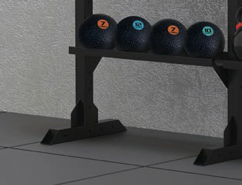 TOORX Hantelregal 4 Ebenen, 120 cm breit, Höhe 180 cm