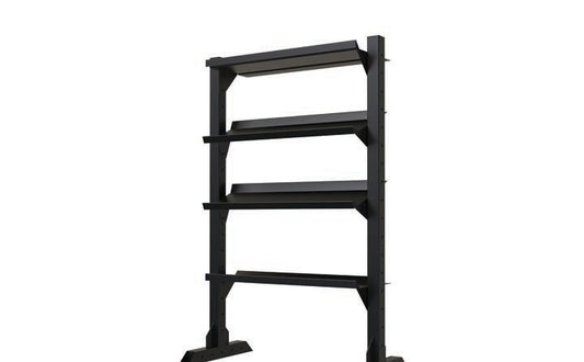 TOORX Hantelregal 4 Ebenen, 120 cm breit, Höhe 180 cm