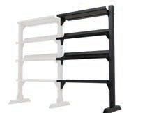 TOORX Hantelregal 4 Ebenen, 120 cm breit, Höhe 180 cm