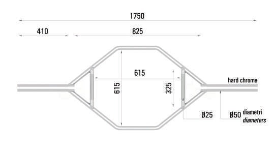 TOORX Hex Bar verchromt OSB