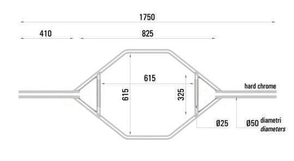 TOORX Hex Bar verchromt OSB