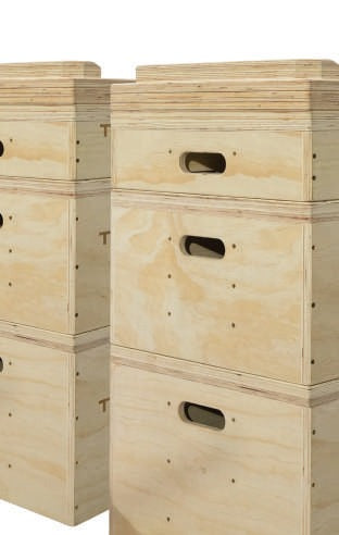 TOORX Jerk Blocks stapelbar aus Birken-Multiplex