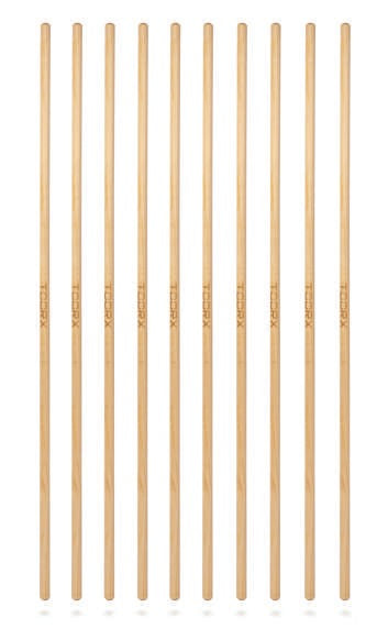 TOORX Gymnastikstäbe aus Holz (Set mit 10 Stück)